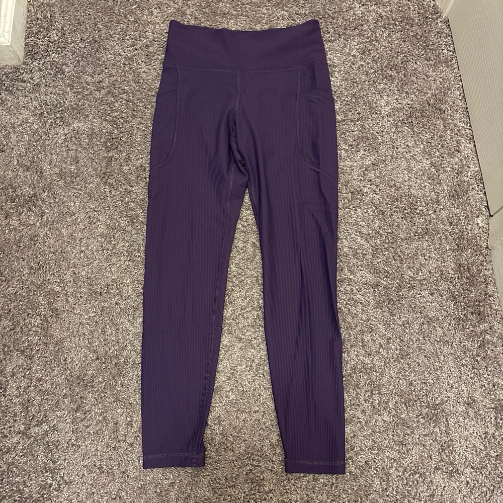 Old Navy Girls' Deep Purple High-Waist Active Leggings